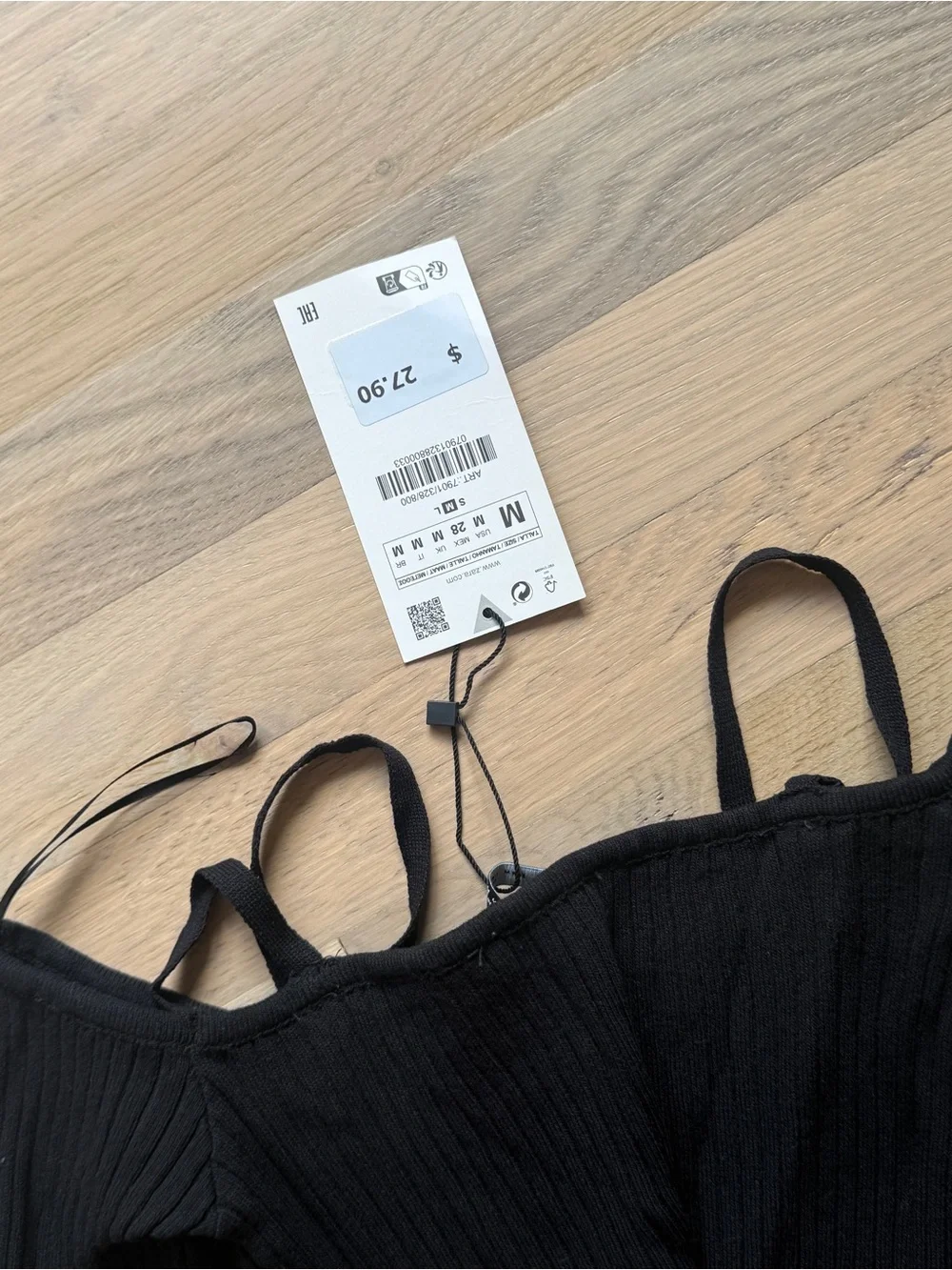 Zara Knit Off-Shoulder Long Sleeve Crop Top